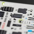 Kelik AH-1Z Viper interior 3D decals for Dream Model kit 1:72 (K72025)