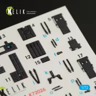   Kelik UH-1Y Venom interior 3D decals for Dream Model kit 1:72 (K72026)