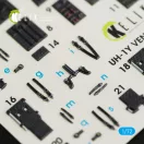 Kelik UH-1Y Venom interior 3D decals for Dream Model kit 1:72 (K72026)