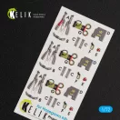Kelik F-4EJ Kai Phantom II interior 3D decals for Hasegawa kit 1:72 (K72032)