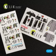   Kelik RF-4E Phantom II interior 3D decals for Hasegawa kit 1:72 (K72034)