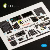   Kelik F-35B interior 3D decals for Hasegawa kit 1:72 (K72036)