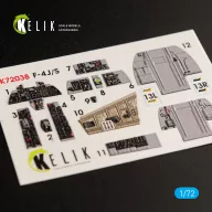   Kelik F-4J/S Phantom II interior 3D decals for Hasegawa kit 1:72 (K72038)