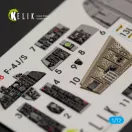 Kelik F-4J/S Phantom II interior 3D decals for Hasegawa kit 1:72 (K72038)