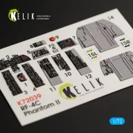   Kelik RF-4C Phantom II interior 3D decals for Hasegawa kit 1:72 (K72039)