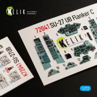   Kelik SU-27UB interior 3D decals for Trumpeter kit 1:72 (K72041)