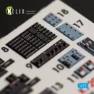 Kelik OV-10A Bronco interior 3D decals for ICM kit 1:72 (K72042)
