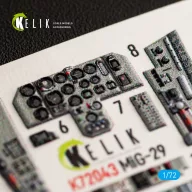   Kelik MiG-29 Fulcrum-A 9-12 interior 3D decals for GWH kit 1:72 (K72043)