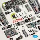Kelik MiG-29 Fulcrum-A 9-12 interior 3D decals for GWH kit 1:72 (K72043)
