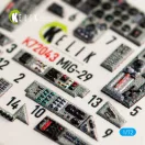 Kelik MiG-29 Fulcrum-A 9-12 interior 3D decals for GWH kit 1:72 (K72043)