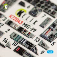   Kelik MiG-29 Fulcrum-A 9-12 interior 3D decals for GWH kit 1:72 (K72043)