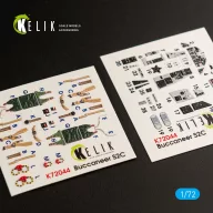   Kelik Blackburn Buccaneer S.2C interior 3D decals for Airfix kit 1:72 (K72044)