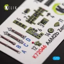 Kelik A6M2B Zero - interior 3D decals for Tamiya kit 1:72 (K72046)