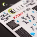 Kelik JASDF F-2B Fighter interior 3D decals for FineMolds kit 1:72 (K72047)