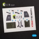 Kelik F-15C MSIP II Eagle interior 3D decals for GWH 1:72 (K72048)