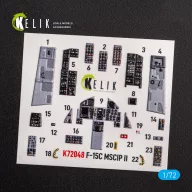   Kelik F-15C MSIP II Eagle interior 3D decals for GWH 1:72 (K72048)