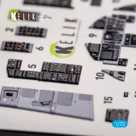   Kelik F-15C MSIP II Eagle interior 3D decals for GWH 1:72 (K72048)