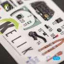 Kelik Spitfire F.Mk.22 - interior 3D decals for Airfix kit 1:72 (K72050)