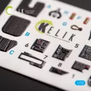 Kelik F-35A interior 3D decals for Tamiya kit 1:72 (K72053)