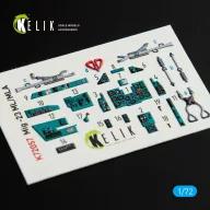   Kelik MiG-23 ML/MLA interior 3D decals for ClearProp kit 1:72 (K72057)