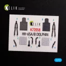 Kelik HH-65A/B Dolphin interior 3D decals for Dream Model kit 1:72 (K72058)