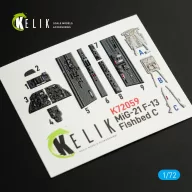   Kelik MiG-21 F-13 interior 3D decals for Revell kit 1:72 (K72059)
