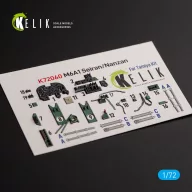   Kelik M6A1 Seiran/Nanzan interior 3D decals for Tamiya kit 1:72 (K72060)