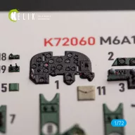   Kelik M6A1 Seiran/Nanzan interior 3D decals for Tamiya kit 1:72 (K72060)