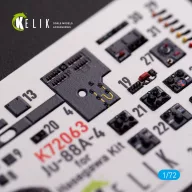   Kelik Junkers JU 88 A-4 interior 3D decals for Hasegawa kit 1:72 (K72063)