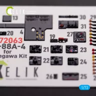  Kelik Junkers JU 88 A-4 interior 3D decals for Hasegawa kit 1:72 (K72063)