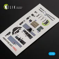   Kelik A1H Skyraider interior 3D decals for Hasegawa kit 1:72 (K72064)