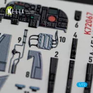   Kelik A-6E Intruder interior 3D decals for Italeri kit 1:72 (K72067)