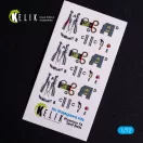 Kelik RF-4B - interior 3D decals for Hasegawa kit 1:72 (K72068)