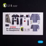   Kelik RF-4B - interior 3D decals for Hasegawa kit 1:72 (K72068)