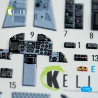   Kelik F-15J Eagle interior 3D decals for PLATZ kit 1:72 (K72071)