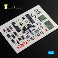   Kelik F-15C Strike Eagle interior 3D decals for Hasegawa kit 1:72 (K72072)