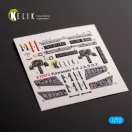 Kelik Kawasaki T-4 - interior 3D decals for Hasegawa kit 1:72 (K72073)