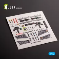   Kelik Kawasaki T-4 - interior 3D decals for Hasegawa kit 1:72 (K72073)