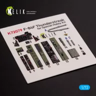   Kelik F-84F Thunderstreak interior 3D decals for Special Hobby kit 1:72 (K72079)