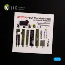 Kelik F-84F Thunderstreak interior 3D decals for Special Hobby kit 1:72 (K72079)