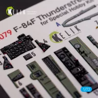   Kelik F-84F Thunderstreak interior 3D decals for Special Hobby kit 1:72 (K72079)