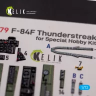  Kelik F-84F Thunderstreak interior 3D decals for Special Hobby kit 1:72 (K72079)
