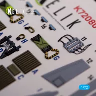   Kelik Grumman A-6A Knight Rider interior 3D decals for Fujimi kit 1:72 (K72080)