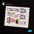 Kelik OV-10D+ Bronco interior 3D decals for ICM kit 1:72 (K72081)