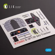   Kelik S-2A Tracker interior 3D decals for Hasegawa kit 1:72 (K72082)