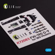   Kelik Fw 190 D-9 interior 3D decals for IBG Models kit 1:72 (K72083)