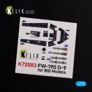 Kelik Fw 190 D-9 interior 3D decals for IBG Models kit 1:72 (K72083)