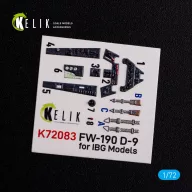   Kelik Fw 190 D-9 interior 3D decals for IBG Models kit 1:72 (K72083)