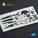 Kelik F-8E Crusader - interior 3D decals for Academy kit 1:72 (K72084)
