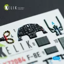 Kelik F-8E Crusader - interior 3D decals for Academy kit 1:72 (K72084)